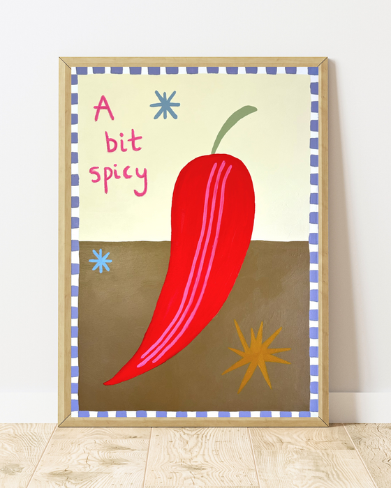 'A Bit Spicy' Paper Print